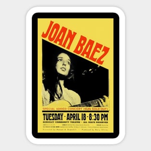 Joan baez Sticker